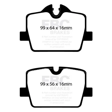 DP32405C Klocki hamulcowe REDSTUFF EBC Brakes BMW 2 Series G42 Coupe 230 3 Series G20 330 3 Series G20 330e 3 Series xDrive G20 330 3 Series G21 330 3