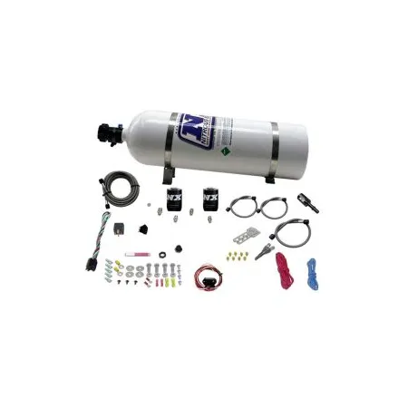 Single Nozzle System with 15Lb Bottle for Ford Coyote 5.0 (35-150Hp) Nitrous Express NX 20932-15