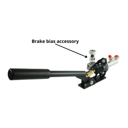 Hydrauliczny Kompaktowy Hamulec Ręczny Poziomy RacingPedalBoxes - Czarny