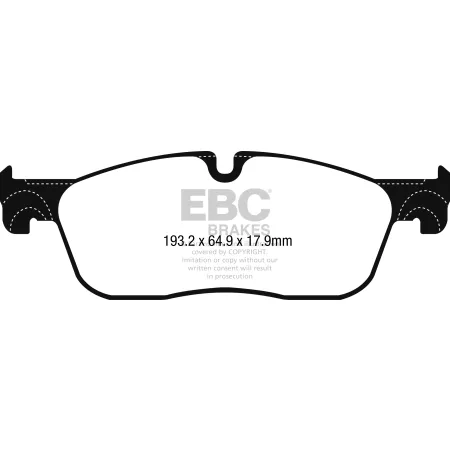 DP62251 Klocki hamulcowe GREENSTUFF EBC Brakes Jaguar FPace