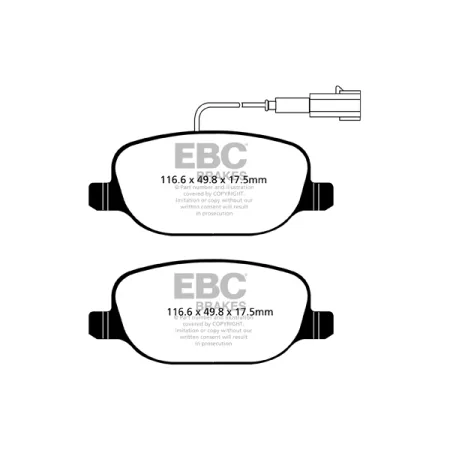 DP42080R Klocki hamulcowe YELLOWSTUFF EBC Brakes Alfa Romeo Giulietta 940