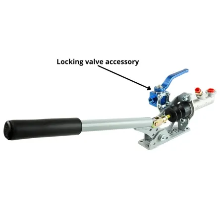 Hydrauliczny Kompaktowy Hamulec Ręczny Poziomy RacingPedalBoxes - Szary