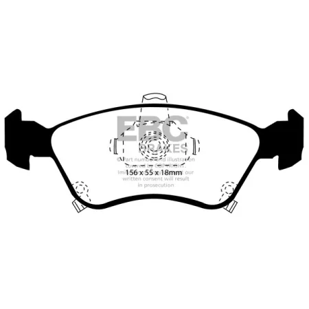 DP1171 Klocki hamulcowe ULTIMAX2 EBC Brakes Toyota Avensis AT220 Avensis AT221 Avensis ST220 Avensis CT220