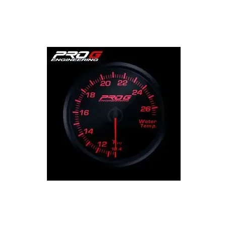 Wskaźnik Pro G Race Series RC, temperatury wody °F RED 60mm