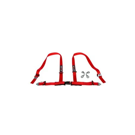 DriftShop 4 Point Harness 2" Red Road Approved ECE