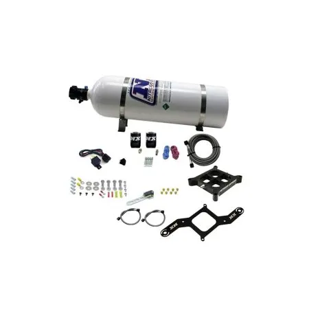 4150 Billet Crossbar Plate System Single Stage 50-300Hp with 15Lb Bottle Nitrous Express NX 63040-15