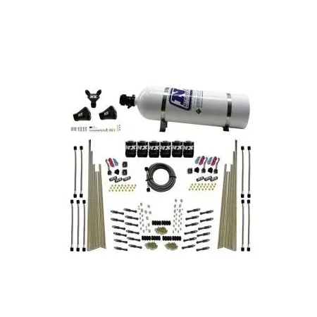 Three Stage 8-Cyl Dry Direct Port Nitrous System 15LB Nitrous Express NX 93206-15