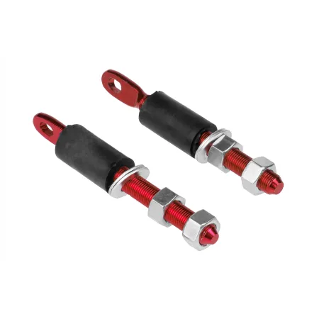 JRspec Płaskie Zapinki Maski - czerwone