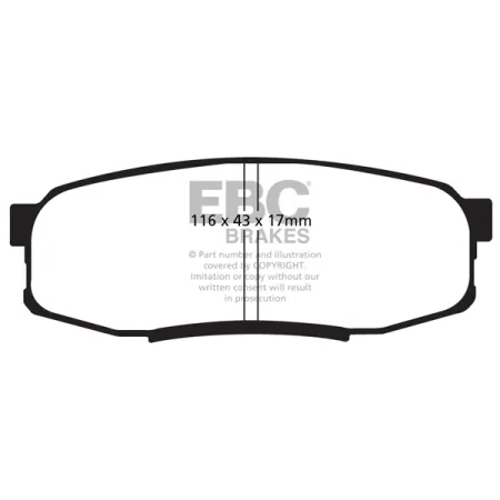 DP51816NDX Klocki hamulcowe BLUESTUFF NDX EBC Brakes Lexus LX450 LX570 Toyota Landcruiser URJ202 Landcruiser UZJ200 Landcruiser URJ200 Landcruiser Lan