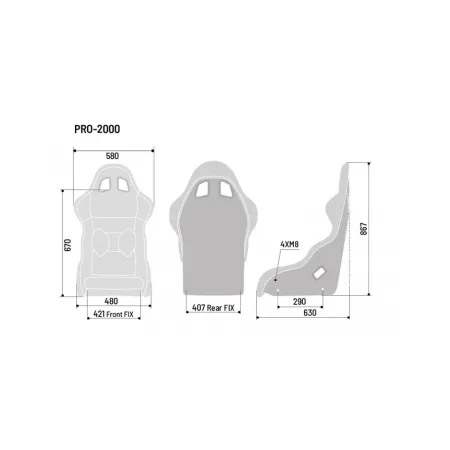 Sparco Seat Pro 2000 QRT FIA Approved 8855-1999 up to 2029