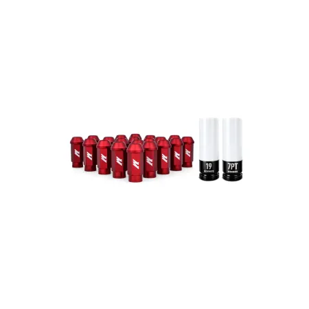 Mishimoto Aluminum Locking Lug Nuts M12 x 1.25 Red