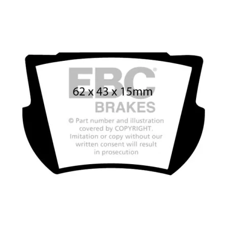 DP145 Klocki hamulcowe ULTIMAX2 EBC Brakes Austin HEALEY Sprite BERKELEY Bandit INNOCENTI 950 Sport TURNER 950 Sports Mark 2 DIVA Valkyr Lotus Elan S1