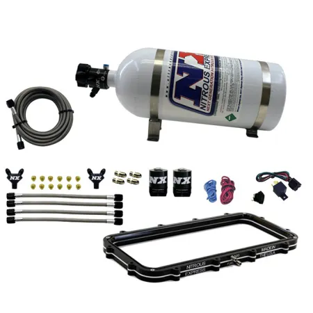 Holley High Ram Plenum Plate System with 5Lb Bottle Nitrous Express NX Bottle 20940-05