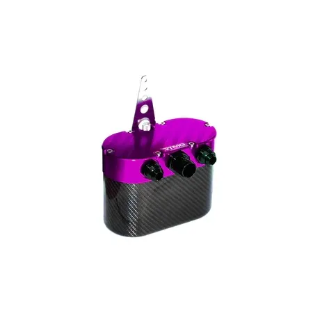 Universal Carbon Fiber Oil Catch Can - Small Purple RTMG Performance