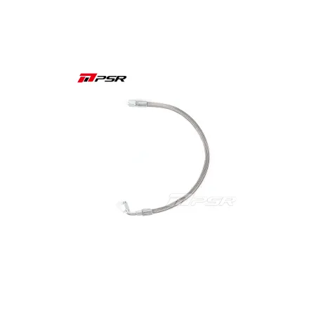 Pulsar PSR Universal Performance Turbo Oil Feed Line 4AN - 4AN 90 Degree Straight Steel Braided 43cm