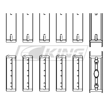 Main Bearing Shell King Racing MB612XP for Ford Volvo 2.5L 5-cyl