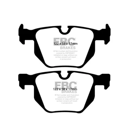 DP51494NDX Klocki hamulcowe BLUESTUFF NDX EBC Brakes BMW 5 Series E60 520 5 Series E60 523 5 Series E60 525 5 Series E60 530 5 Series X 4WD E60 525 5