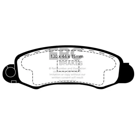 DP1345 Klocki hamulcowe ULTIMAX2 EBC Brakes Subaru Justy Suzuki Swift AA44 Swift AB35S