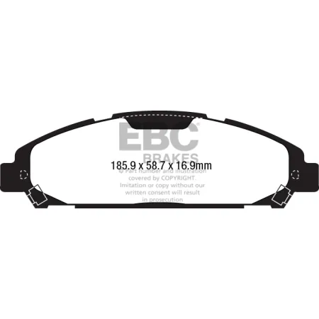 DP43039R Klocki hamulcowe YELLOWSTUFF EBC Brakes Ford Mustang 6th Generation Ford Mustang 6th Gen