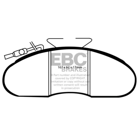 DP633/3 Klocki hamulcowe ULTIMAX2 EBC Brakes Nissan COMMERCIAL Cabstar E E95 Cabstar E Cabstar E E120