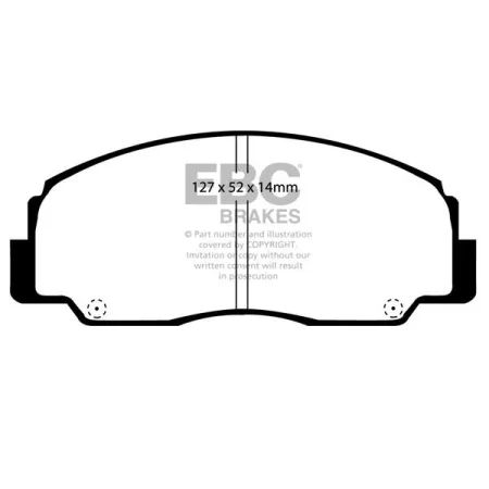 DP799 Klocki hamulcowe ULTIMAX2 EBC Brakes BERTONE Freeclimber Daihatsu Feroza Fourtrak Rocky Rugger Sportrak