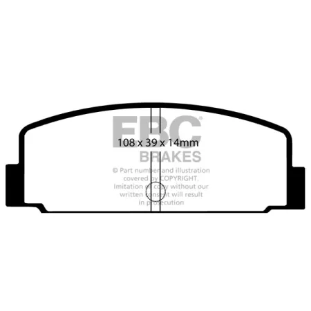 DP290 Klocki hamulcowe ULTIMAX2 EBC Brakes Mitsubishi Galant Lancer Sapporro Starion