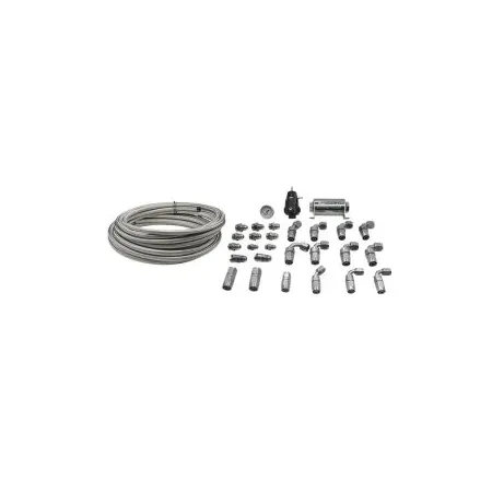 DeatschWerks Return Plumbing Kit PTFE 8AN Feed 6AN Return for Hemi 2006+