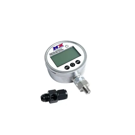 4 Inch Digital Nitrous Pressure Gauge with 8N Adapter Nitrous Express NX 15543D