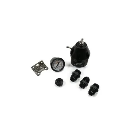 DeatschWerks DWR2000 AFPR Pressure Gauge 10AN FIttings Anodized Black