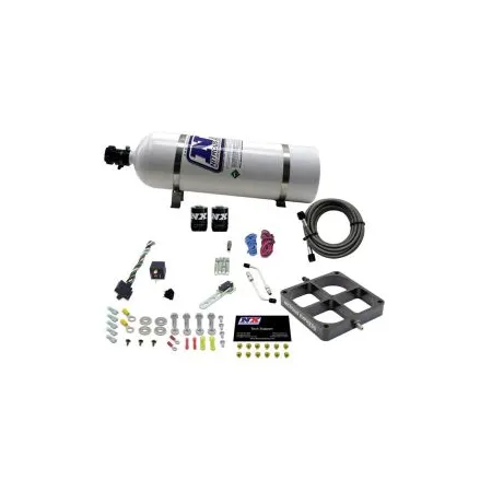 8500 Billet Crossbar Plate System Single Stage 100-500Hp with 15Lb Bottle Nitrous Express NX 63980-15