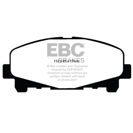 DP1999 Klocki hamulcowe ULTIMAX2 EBC Brakes Honda Accord CU2 Accord CW2 Accord CU3 Accord CW3