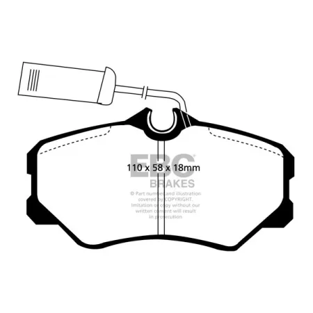 DP820/2 Klocki hamulcowe ULTIMAX2 EBC Brakes Alfa Romeo 164