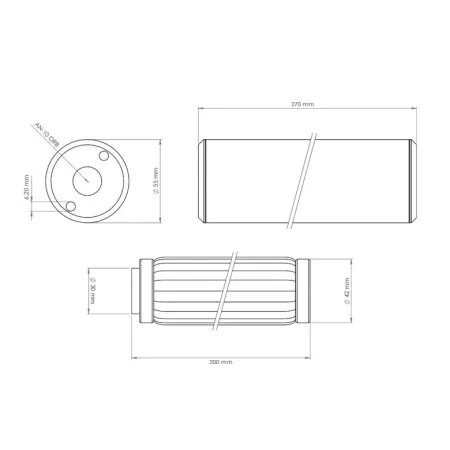 Nuke Performance Filtr Paliwa PF200 10 mikronów AN-10 - Wkład Ze Stali Nierdzewnej