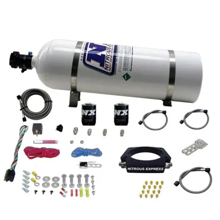 LS 90mm Plate System with 15Lb Bottle for GM Vehicles Nitrous Express NX 20934-15