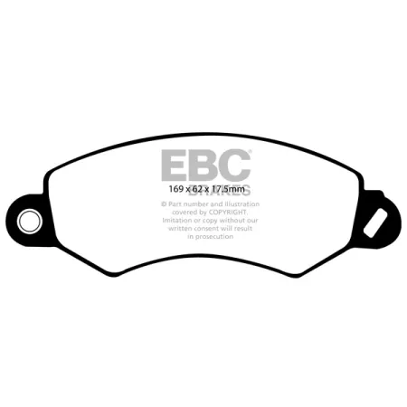 DP1919 Klocki hamulcowe ULTIMAX2 EBC Brakes LDV Maxus MAXUS V8