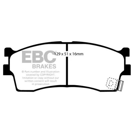 DP1475 Klocki hamulcowe ULTIMAX2 EBC Brakes KIA Mentor Rio DC Shuma