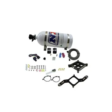 4150 Billet Crossbar Plate System Single Stage 50-300Hp with 10Lb Bottle Nitrous Express NX 63040-10