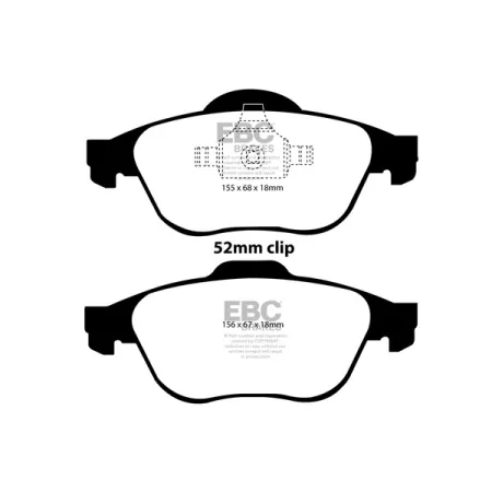 DP41394R Klocki hamulcowe YELLOWSTUFF EBC Brakes Renault Laguna 2 Laguna 3 Twingo Wind Roadster Twingo RS