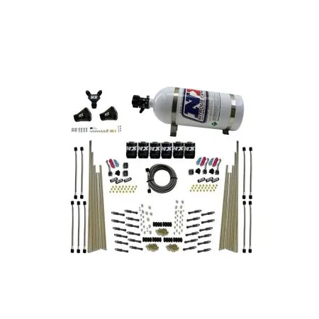 Three Stage 8-Cyl Dry Direct Port Nitrous System 10LB Nitrous Express NX 93206-10