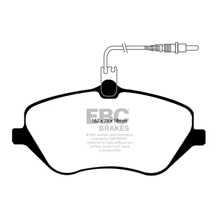 DP1550 Klocki hamulcowe ULTIMAX2 EBC Brakes Citroen C5 C6 Peugeot 407 407 Coupe 607