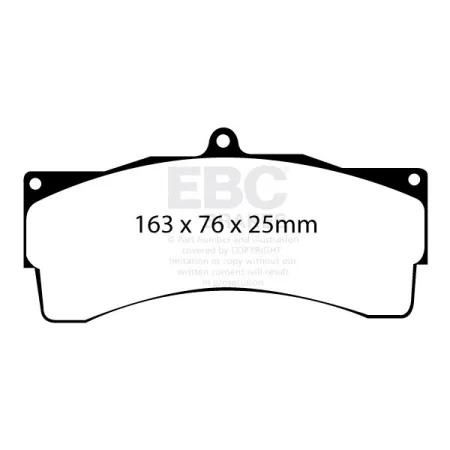 DP8033RPX Sportowe klocki hamulcowe RP-X Racing EBC Brakes