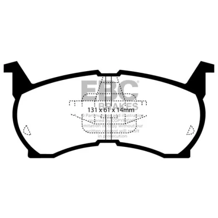 DP490 Klocki hamulcowe ULTIMAX2 EBC Brakes Mazda 626 Capella