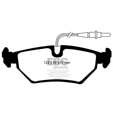 DP1040 Klocki hamulcowe ULTIMAX2 EBC Brakes Citroen Evasion Synergie Fiat Ulysse Lancia Zeta Peugeot 806