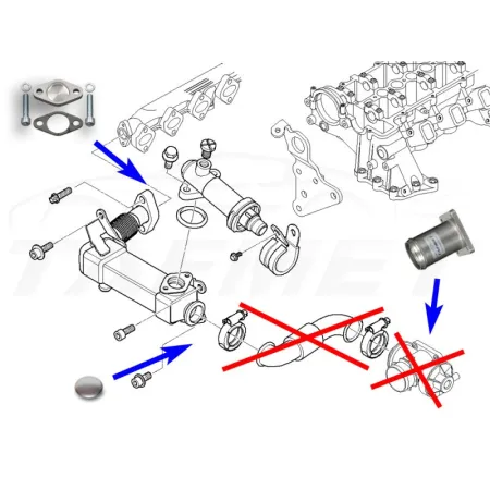 Zamiennik zaworu EGR BMW z silnikami 2.0D M47N M47N2