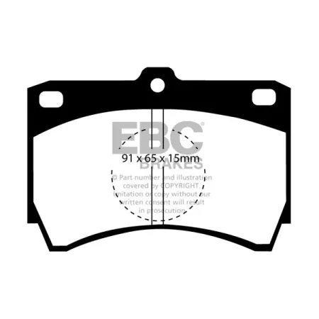 DP607 Klocki hamulcowe ULTIMAX2 EBC Brakes Mazda 323 323 Estate