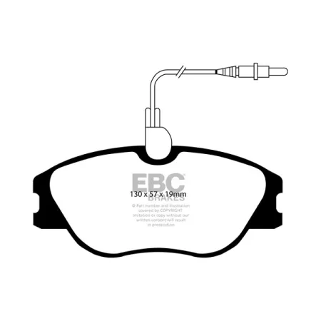 DP1396 Klocki hamulcowe ULTIMAX2 EBC Brakes Peugeot 607