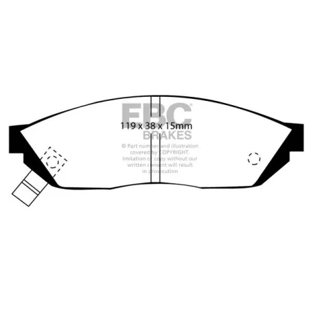 DP560 Klocki hamulcowe ULTIMAX2 EBC Brakes Honda Civic 2nd Gen SL