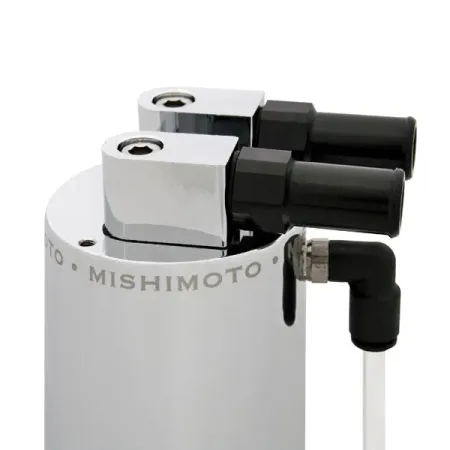 Mishimoto Aluminum Oil Catch Can - Small Silver