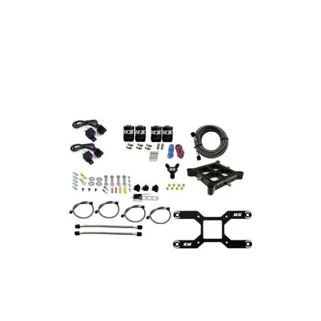 Billet Crossbar Plate System Dry Quad Stage 100-2000HP 4150 Flange without Bottle Nitrous Express NX 66442-00