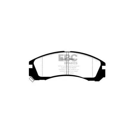 DP6954 Klocki hamulcowe GREENSTUFF EBC Brakes Mitsubishi Outlander Pajero Shogun Dodge B150, B1500 Cargo 1500 Van 1/2 ton Mitsubishi Montero Montero S